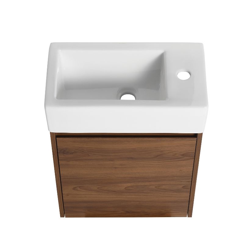 Floating Small Bathroom Vanity With Sink And Soft Close Door - ModernLuxe, 5 of 11