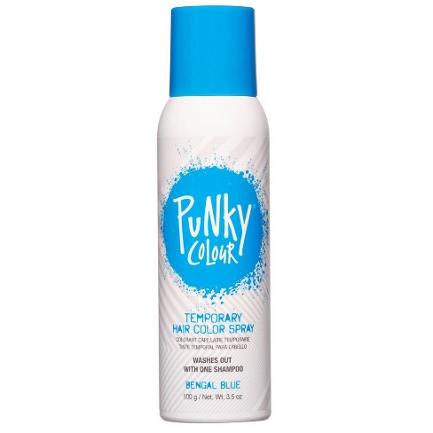  Punky Temporary Hair and Body Glitter Color Spray, Travel Spray,  Lightweight, Adds Sparkly Shimmery Glow, Perfect to use On Hair, Skin, or  Clothing, 3.5 oz - SILVER : Chemical Hair