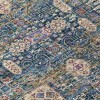 Green Navy Blue And Ivory Oriental Washable Indoor Outdoor Area Rug - 4 of 4