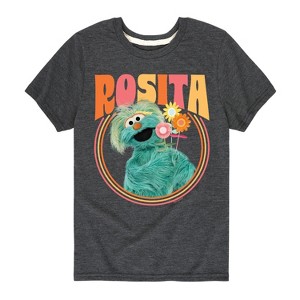 Boys' - Sesame Street - Rosita With Flowers Short Sleeve Graphic T-Shirt - 1 of 4