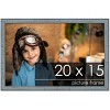PosterPalooza | Textured Blue Picture Frame - UV Acrylic, Backing Board, Hanging Hardware Included - 2 of 4