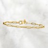 Pure Collection by Ross-Simons Italian 14kt Yellow Gold Paper Clip Link Bracelet - 4 of 4