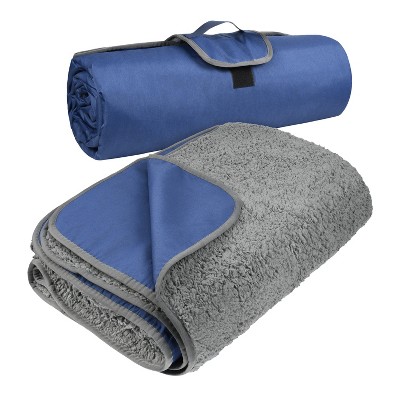 Tirrinia Outdoor - Oriented, Waterproof and Fleece - Lined Foldable Camping Blanket, Ideal for Stadium Use to Keep Warm - Standard Style