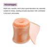 Unique Bargains Gift Wrapping Wide Sheer Wired Pastel Shimmer Iridescent Chiffon Ribbons 1 Pc - 3 of 4