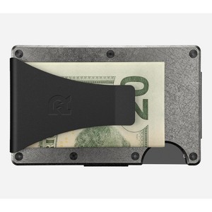 Ridge Wallet - Stonewashed Titanium - Cash Strap - 1 of 4
