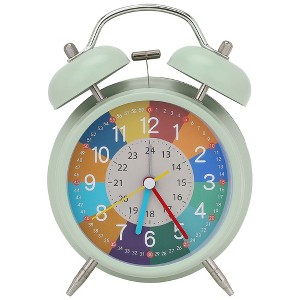 REGALWOVEN Metal Battery Powered Analog Silent Operation Alarm Clocks 4.3"L x 2.2"W x 6.3"H 1 Pc - 1 of 4