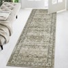 Boho Vintage Floral Printed Area Rug Machine Washable Ultra Thin Non Shedding Non Slip Foldable Stain Resistant Throw Rug - 3 of 4