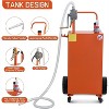 45-Gallon Fuel Transfer Caddy with 12V Pump, Heavy-Duty Rolling Gas Container for Vehicles, ATVs, Equipment - 4 of 4