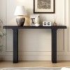 Indoor Solid Acacia Wood Entryway Console Table,Side Table With MDF Acacia Veneer,Suitable For Living Room,Corridor-Cuddlewood - 2 of 4