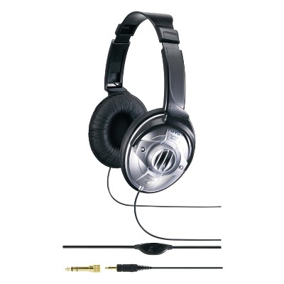 JVC® DJ-Style Full-Size On-Ear Headphones for Monitoring, HA-V570 in Silver