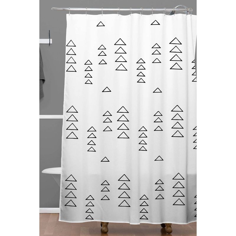 June Journal Minimalist Triangles Shower Curtain - Deny Designs, 3 of 7
