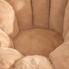 Chic Crate-Oversized Bean Bag Lounger – Shell-Shaped Faux Fur Lounge Chair with Removable Filler, Adults & Kids Accent Floor Sofa for Gaming & Reading - 2 of 4