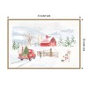 Amanti Art Home For The Holidays I Snowman by Beth Grove Canvas Wall Art Print Framed 33-in. x 23-in. - image 4 of 4