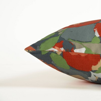 22"x22" Oversize Floral Water Resistant Outdoor Throw Pillow