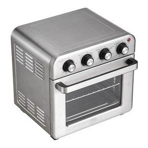 VEVOR 7-IN-1 Air Fryer Toaster Oven, 18L Convection Oven, 1700W Stainless Steel Toaster Ovens Countertop Combo with Grill, Pizza Pan, Gloves - 1 of 4