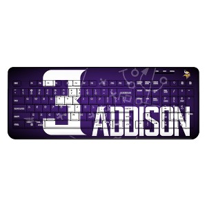 NFL Minnesota Vikings Players Game Tactic Wireless USB Keyboard - 1 of 4