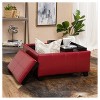 Mansfield Faux Leather Tray Top Storage Ottoman - Christopher Knight Home - 4 of 4