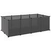 vidaXL Small Animal Cage Black 56.7 in.x29.1 in.x18.3 in. PP and Steel - 2 of 4