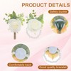 Unique Bargains Rose Wrist Corsage and Boutonnieres Fabric Adjustable Artificial Flowers 4 Pcs - 3 of 4