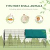 Akoasm 73 Inch Small Playpen & Yard Fence with Roof For Rabbits, Chicken And Chinchillas Indoor & Outdoor-Green - 4 of 4