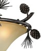 Vaxcel Sierra 3 - Light Flush Mount in  Black Walnut - 4 of 4