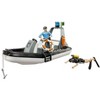 Bruder Police Boat With Figures & Accessories Realistic Kids Model Toy 