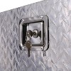 29 Inch Aluminum Trailer Tongue Tool Box Diamond Tread Heavy Duty Utility Tool Storage Box For Trailer Tongue With Lock And 2 Keys, For Truck silver - 4 of 4