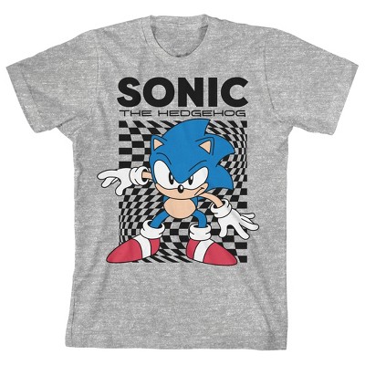 Sonic The Hedgehog Sonic's The Name Speed's My Game Boy's Black T-shirt-XL  