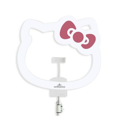 Impressions Vanity Hello Kitty® 18” RGB Ring Light with Tripod