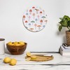 Little Arrow Design Co mushrooms on white Cutting Board - Round - 3 of 3