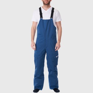 Alpine Swiss Men’s Insulated Snow Bib Overalls Waterproof Winter Ski & Snowboard Pants with enhanced technical features - 1 of 4