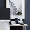 18" Dakota Table Lamp Matte Black - Globe Electric: Pivoting Shade, USB Port, ETL Listed - 2 of 4
