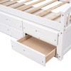 Okak Twin Platform Bed Frame with 6 Drawers Storage Bedroom Furniture Solid Wood Slats No Box Spring Needed Easy Assembly - 4 of 4