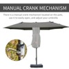 Kumasinova 15FT Steel Large Patio Umbrella with Base Included, Rectangular Outdoor Umbrella with Dual-Sided,Beach Umbrella for Deck Pool Patio - 4 of 4