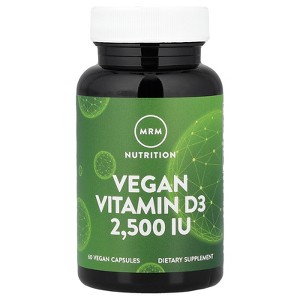 MRM Nutrition Vegan Vitamin D3, 62.5 mcg (2,500 IU), 60 Vegan Capsules - 1 of 3