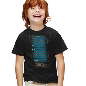Boys' Short Sleeve Fantastic Beasts the Secrets Of Dumbledore Wands T-Shirt - 1 of 4