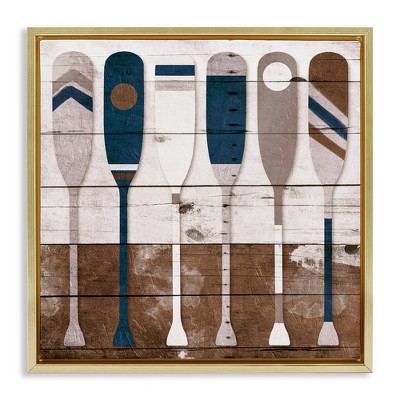 Stupell Industries Rustic Ocean Paddle Ores, 25" x 25"