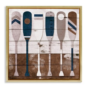 Stupell Industries Rustic Ocean Paddle Ores, 25" x 25" - 1 of 4