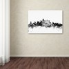 Trademark Fine Art -Michael Tompsett 'Philadelphia PA Skyline B&W' Canvas Art - 3 of 3