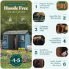 Keter Oakland 11 x 7.5 Foot Outdoor Garden Tool Storage Shed with Windows, Gray - 3 of 4