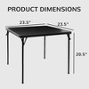 Gulches Heavy Duty Folding Table (Black) - Portable Indoor/Outdoor Table for Camping, Picnic, Party, Home Use - 2 of 4