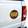 Western Michigan University Alumn Automotive Car Window Locker Circle Bumper Sticker - 4 of 4