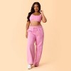 Blogilates Women's Travel Trouser High-Rise Wide Leg Sweatpants - 3 of 4