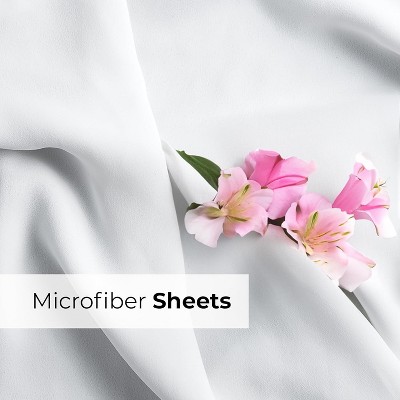 Queen White Extra Deep Pocket Microfiber Sheet Set