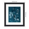 Kate and Laurel Framed Art School of Humpback Whales in the Blue Ocean by Michael Schauer, 23x27, Oliver Black Narrow - 2 of 4