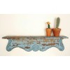8"x32" Wood Scroll Wall Shelf Blue - Olivia & May: Rustic Open Shelving, No Assembly, Includes Mounting Hardware - 3 of 4