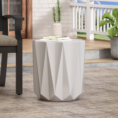 NicBex Outdoor End Table Modern Outdoor End Table Outdoor Side Table, Patio Table Small Table for Backyard, Balcony, Porch