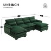 NicBex Modern 110" Sectional Sofa Modular U Shaped Sofa Couch with Waist Pillows for Living Room Apartment - 2 of 4