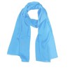 Wrapables Lightweight Silky Satin Solid Colored Scarf (Set of 2), Marigold and Peacock Blue - 3 of 4