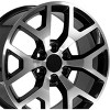 OE Wheels LLC CV92-20090-6550-27MB Black Machined Wheel Painted (20 x 9. inches /6 x 139 mm, 27 mm Offset) - 3 of 4